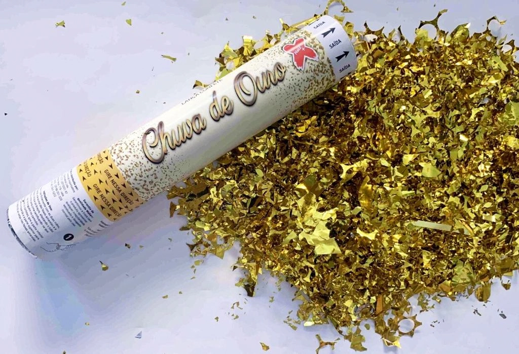 Lanca Confete Chuva Ouro Met Make Mais