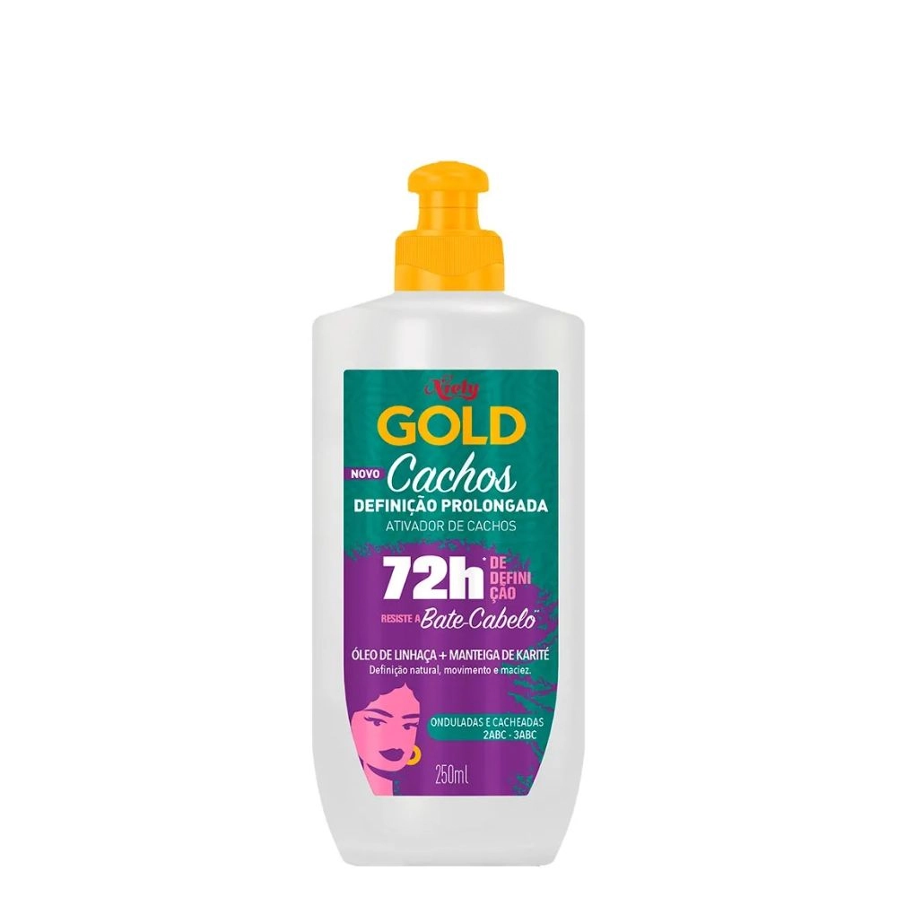 Ativador De Cachos Niely Gold Definição Prolongada Frasco 250ml