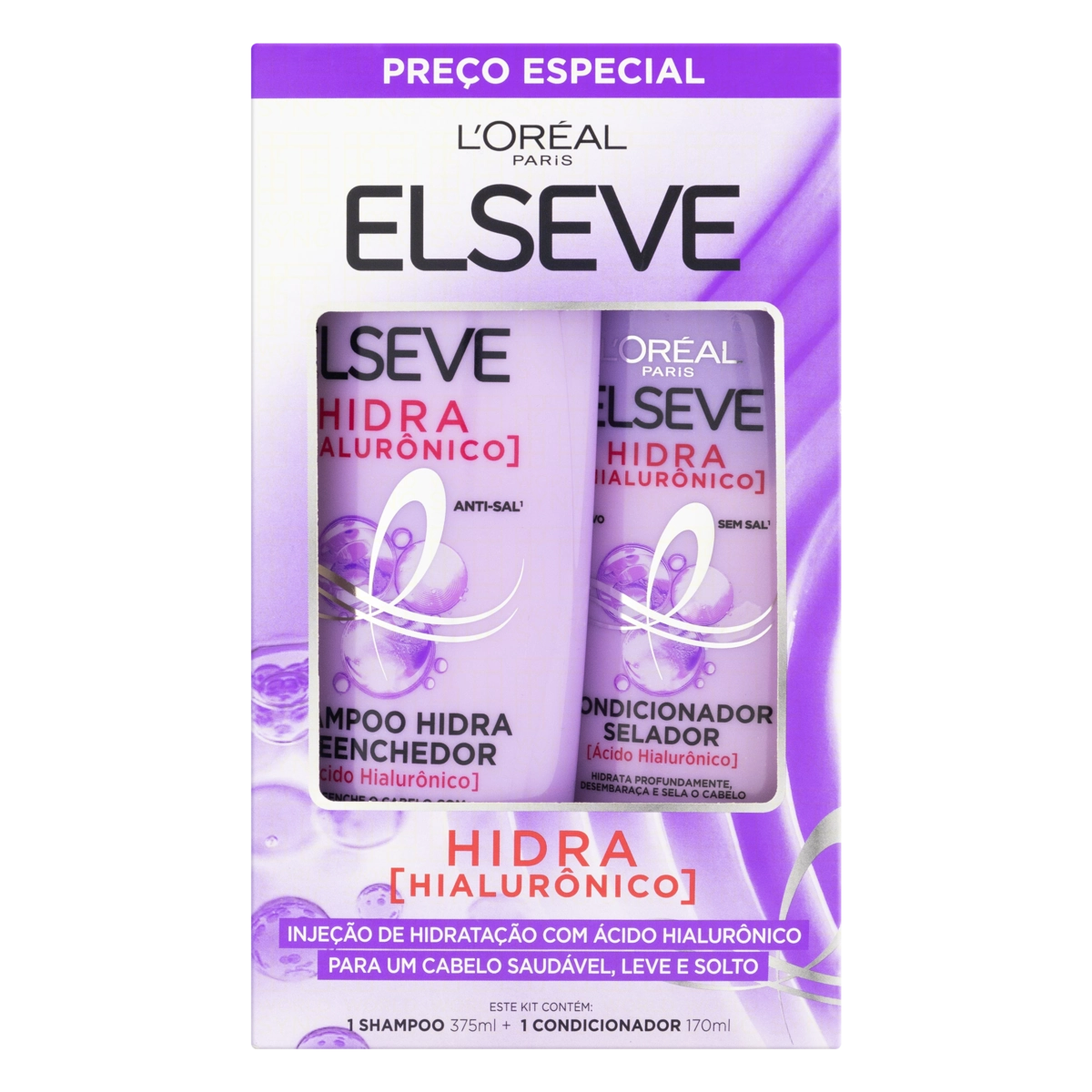 Sh.elseve 375ml Cond.170ml Hialuronico Cx 6.0