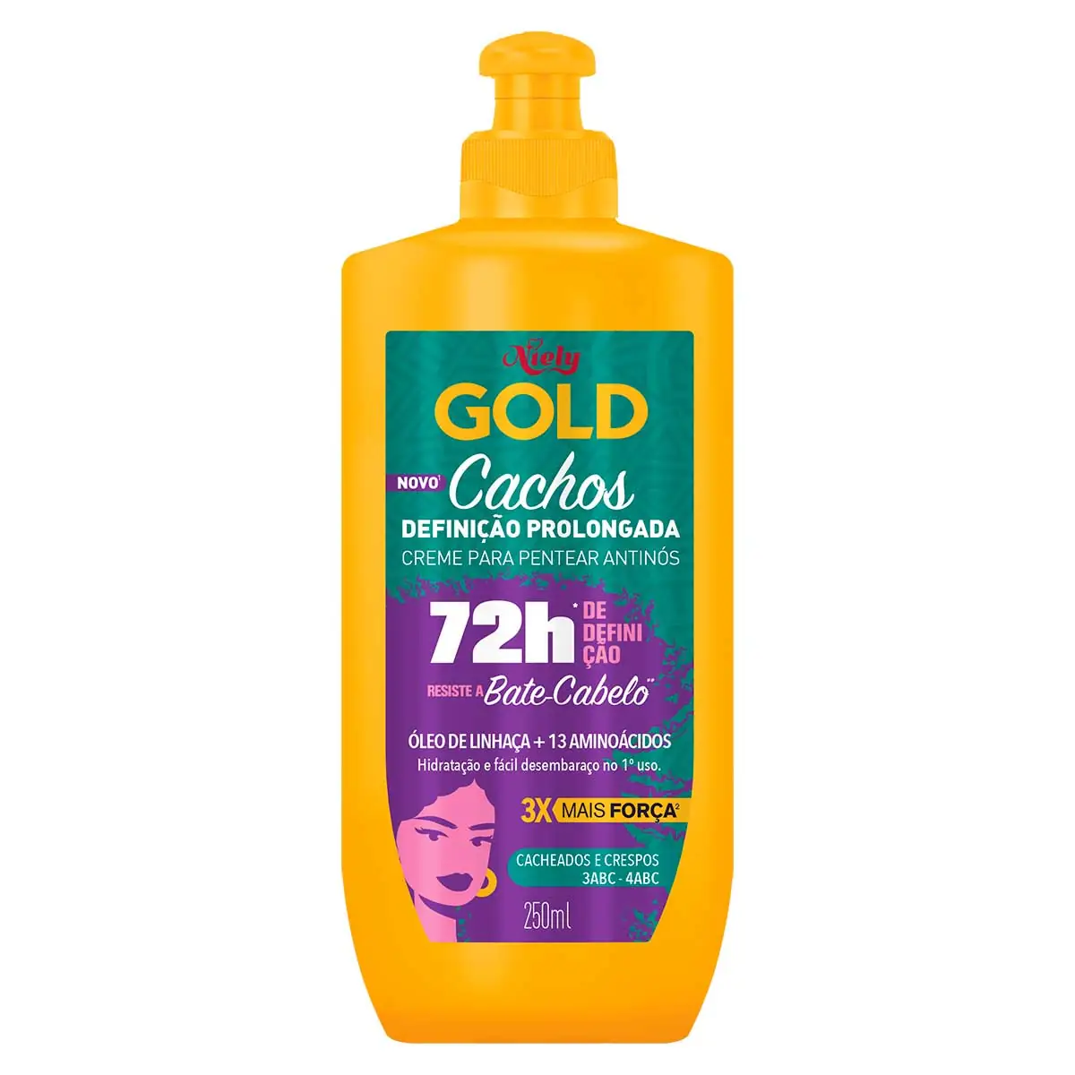 Creme de Pentear Niely Gold Cachos Definição Prolongada 250ml