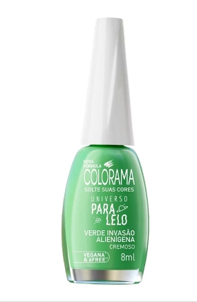 Esmalte Universo Paralelo Verde Invasão Alienígena Blister Colorama 8ml