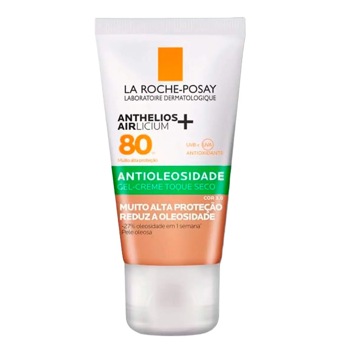 Protetor Solar Facial Gel Creme Toque Seco Antioleosidade Com Cor 3.0 Fps 80 La Roche Posay Anthelio