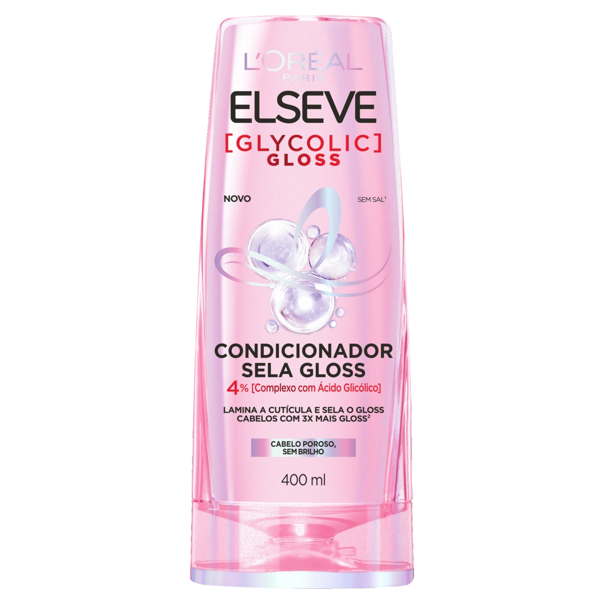 Condicionador Loréal Paris Elseve Glycolic Gloss Frasco 400ml