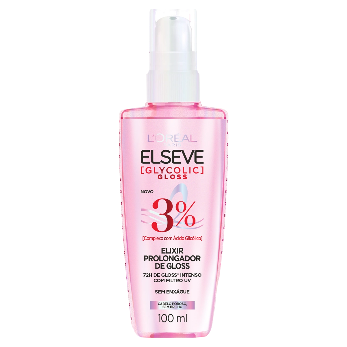 Elixir Prolongador Loréal Paris Elseve Glycolic Gloss Frasco 100ml