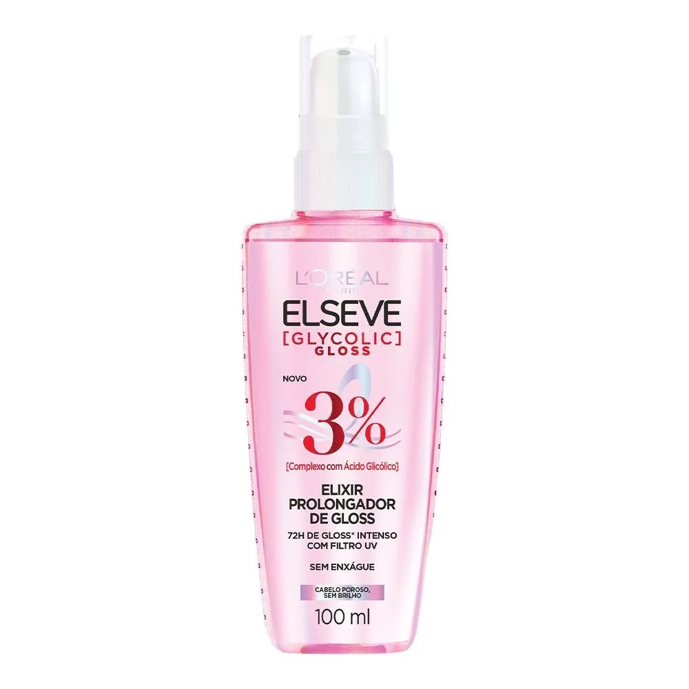 Elixir Prolongador Loréal Paris Elseve Glycolic Gloss Frasco 100ml