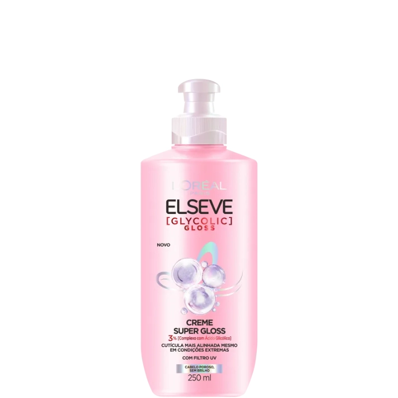 Creme Para Pentear Loréal Paris Elseve Glycolic Gloss Frasco 250ml