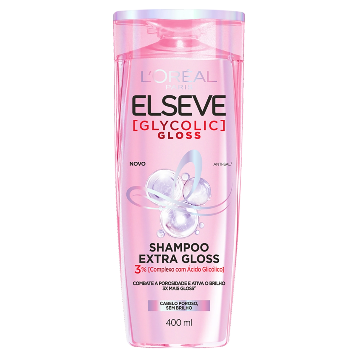 Shampoo Loréal Paris Elseve Glycolic Gloss Frasco 400ml