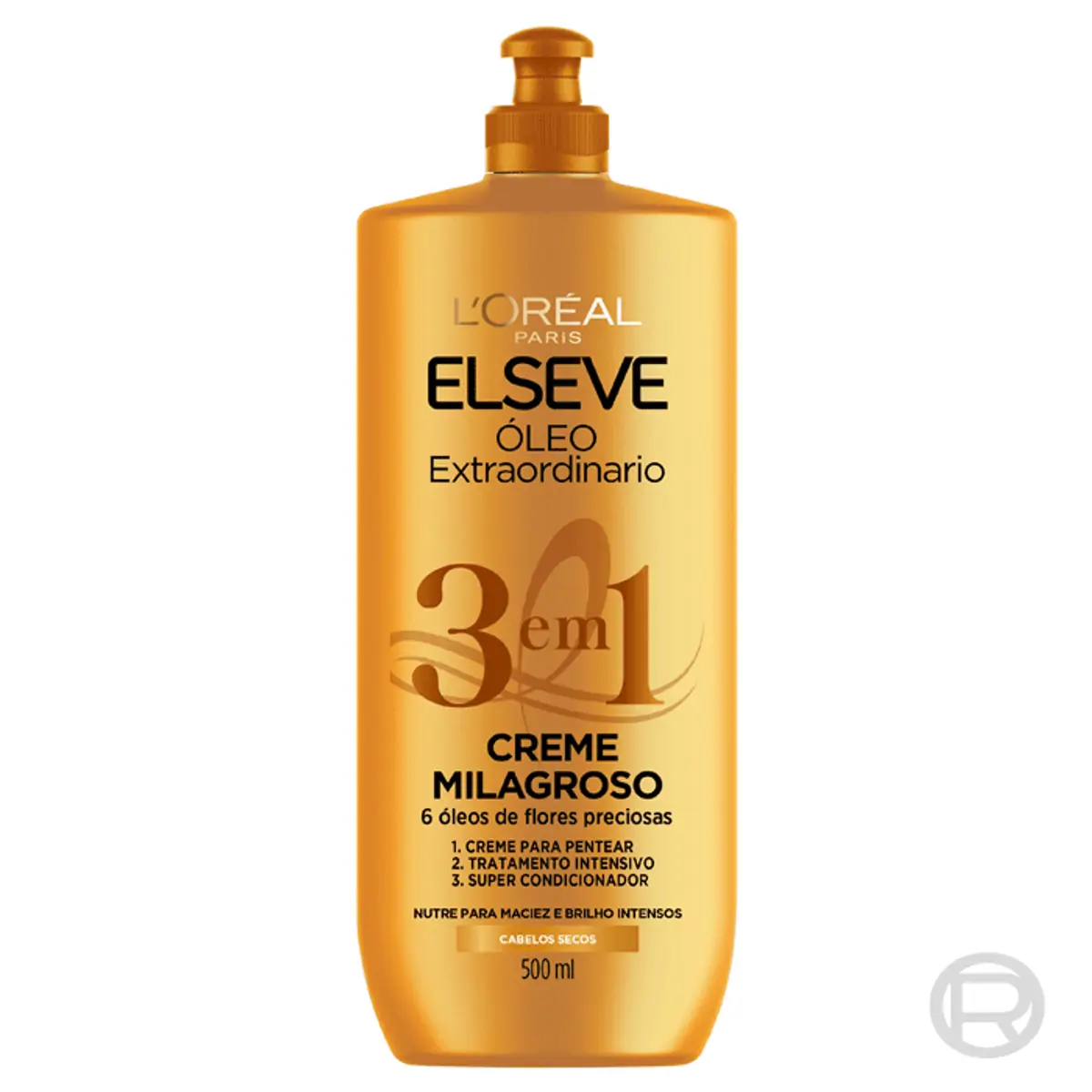 Creme Milagroso 3 Em 1 Loréal Paris Elseve óleo Extraordinário Frasco 500ml
