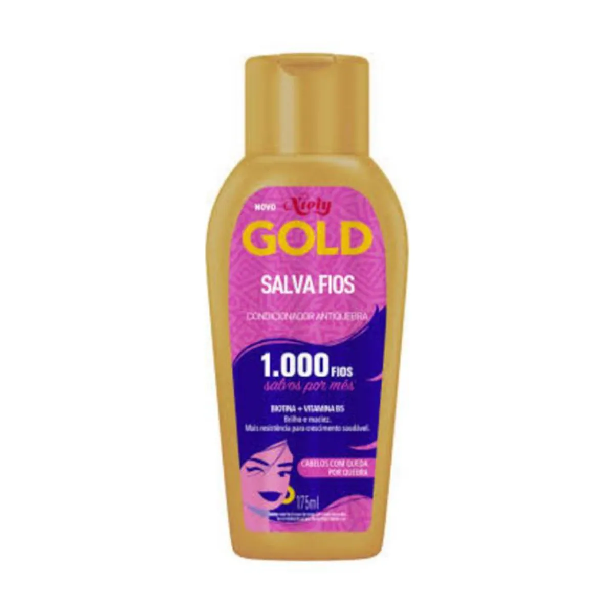 Condicionador Antiquebra Niely Gold Salva Fios Frasco 175ml