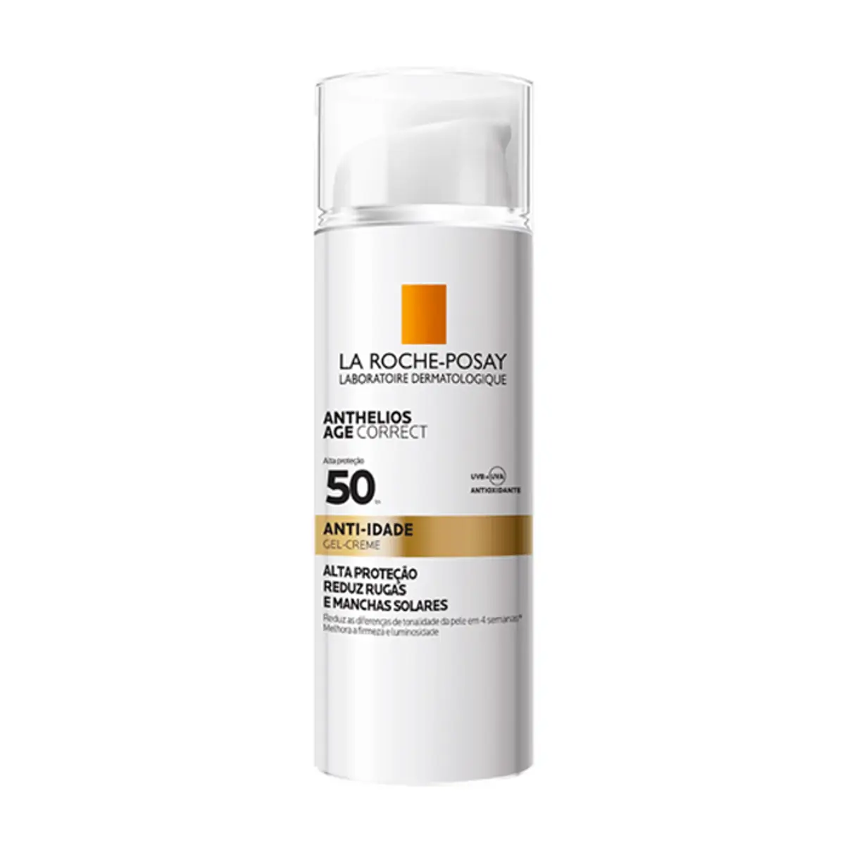 Protetor Solar Gel Creme Anti Idade Fps 50 La Roche Posay Anthelios Age Correct Frasco 50g Pump