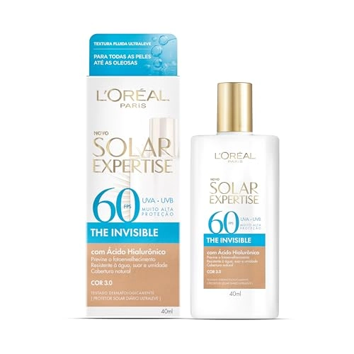 Protetor Solar Facial The Invisible Com Cor 3.0 Fps 60 Loréal Paris Solar Expertise Caixa 40ml