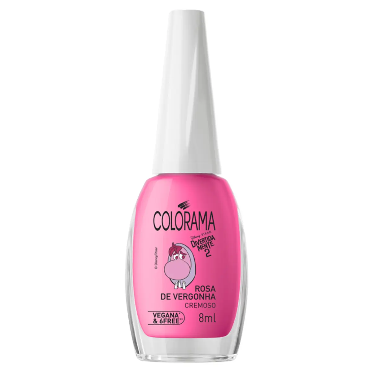 Esmalte Cremoso Rosa De Vergonha Divertidamente 2 Colorama Frasco 8ml