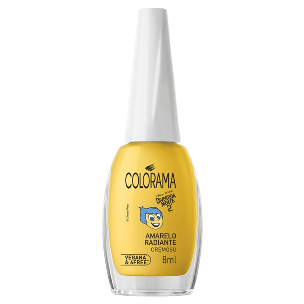 Esmalte Cremoso Amarelo Radiante Divertidamente 2 Colorama Frasco 8ml