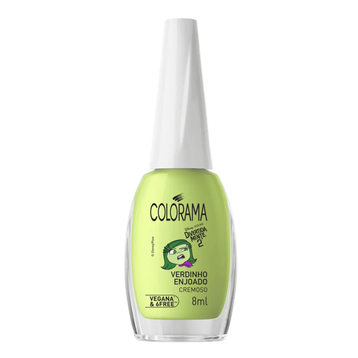 Esmalte Cremoso Verdinho Enjoado Divertidamente 2 Colorama Frasco 8ml