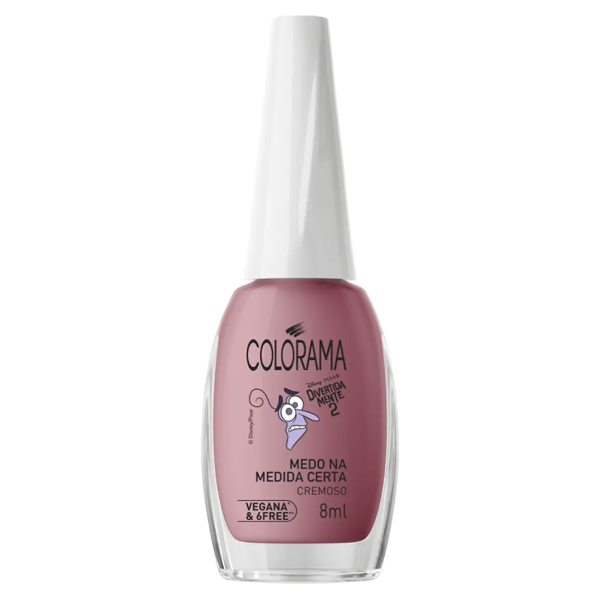 Esmalte Cremoso Medo Na Medida Certa Divertidamente 2 Colorama Frasco 8ml