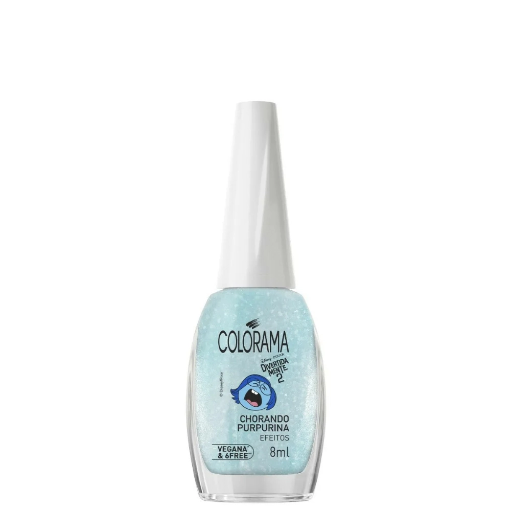 Esmalte Efeitos Chorando Purpurina Divertidamente 2 Colorama Frasco 8ml