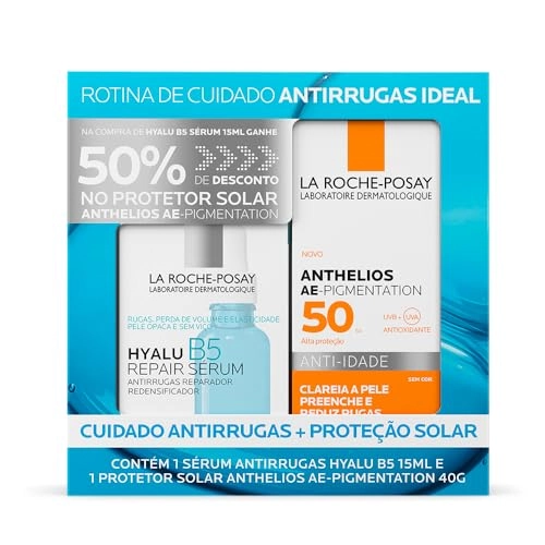La Roche Posay, Kit Hyalu B5 Sérum Antirrugas, Reparador Redensificador, Rugas E Linhas Finas, ácido