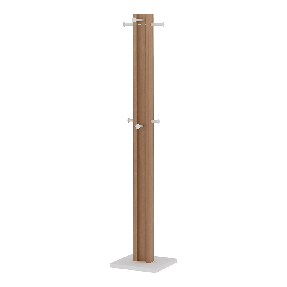 Cabideiro Para Quarto Sala De Estar Az1018 Mdp Amendoa/branco G69 - Gran Belo