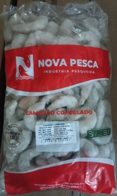 Camarao Vannamei 41/50 Descasc Novapesca Pct 2kg
