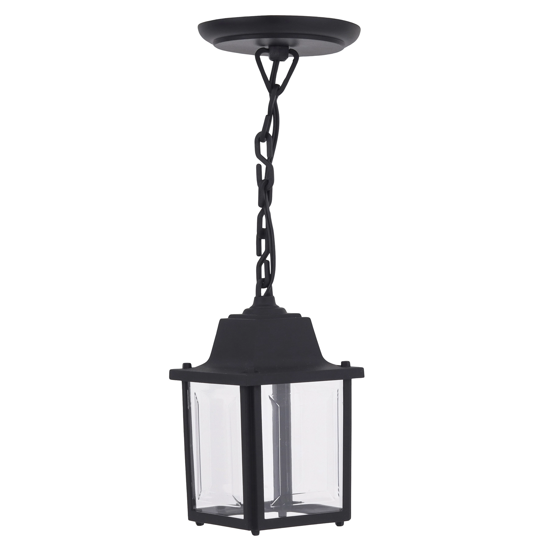 Pendente Externo 1 Lâmpada Plástico Preto Vintage Dital