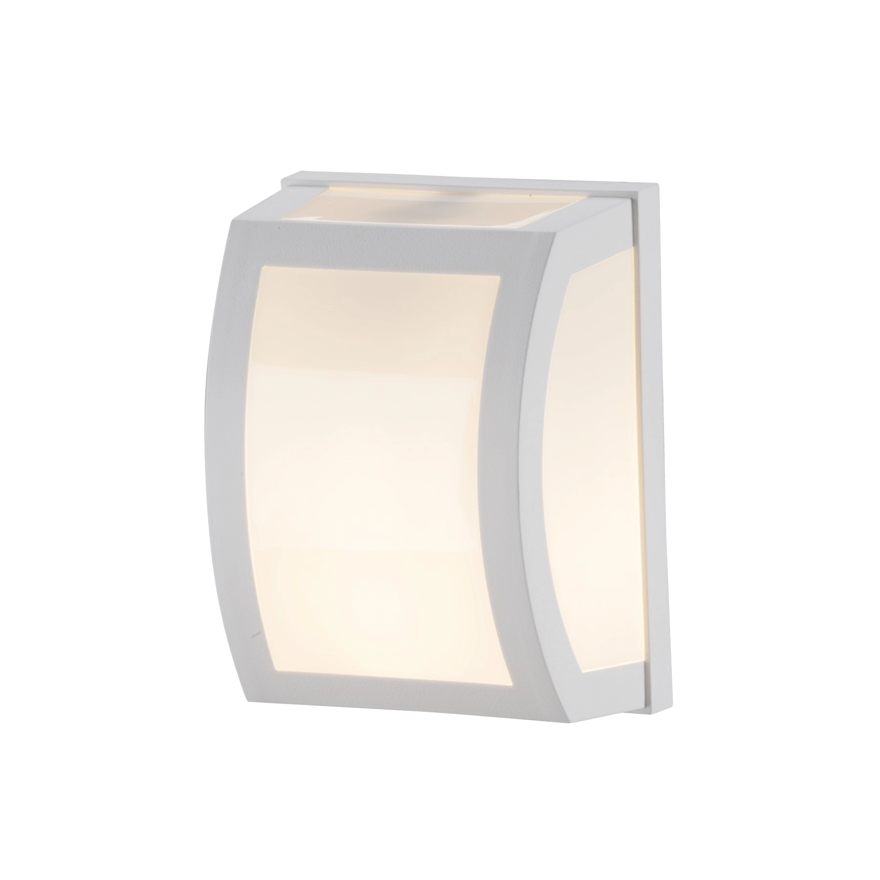 Arandela de Parede Externa IP42 Oval Dital Branca Bivolt