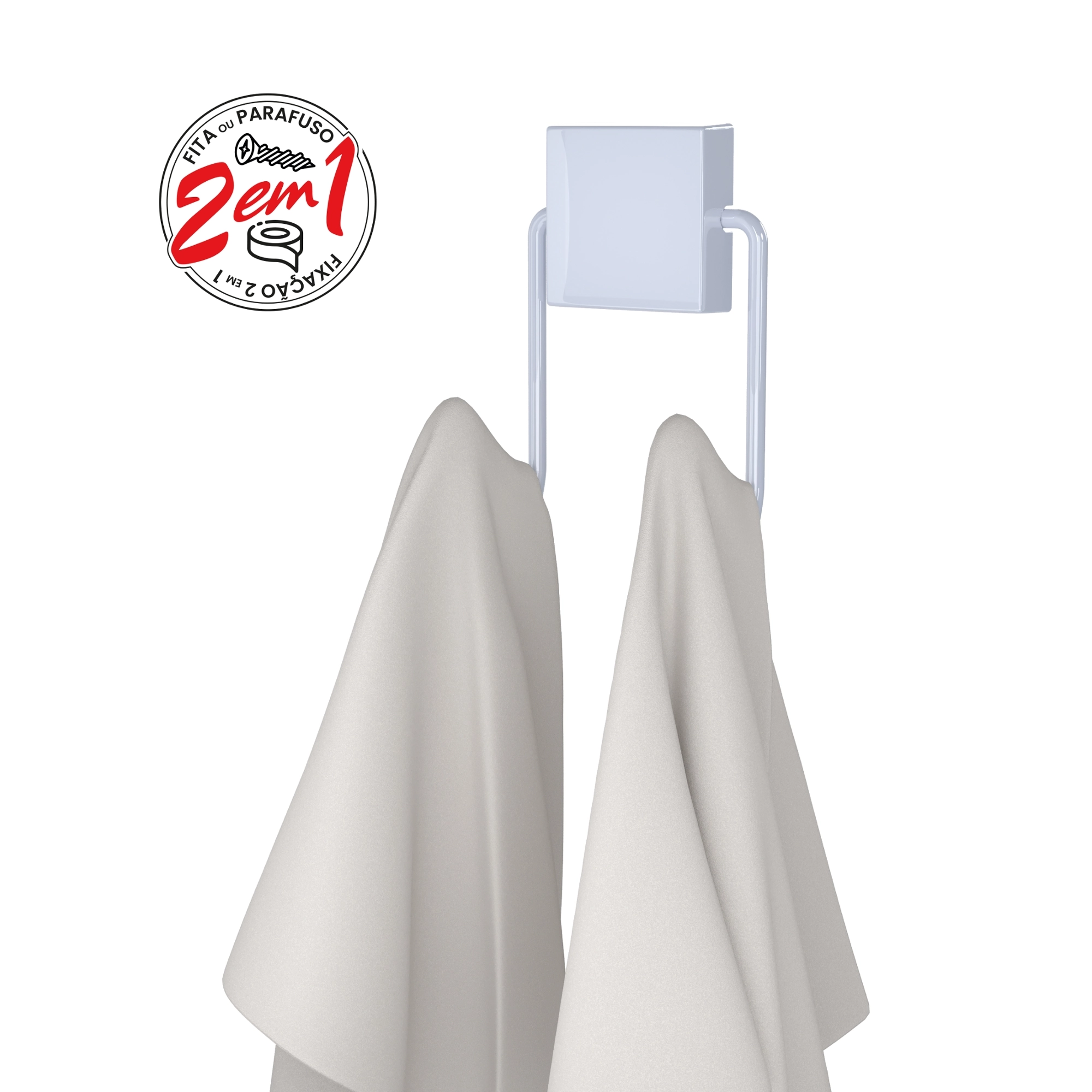 Gancho Duplo Exclusive Fort Fix Branco Or0257 Dicarlo