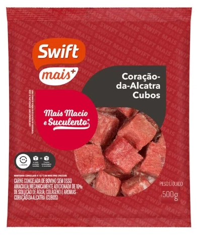 Alcatra Bov Swift Cubos Mais 500g