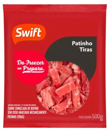 Tiras De Patinho Bov Swift Mais 500g