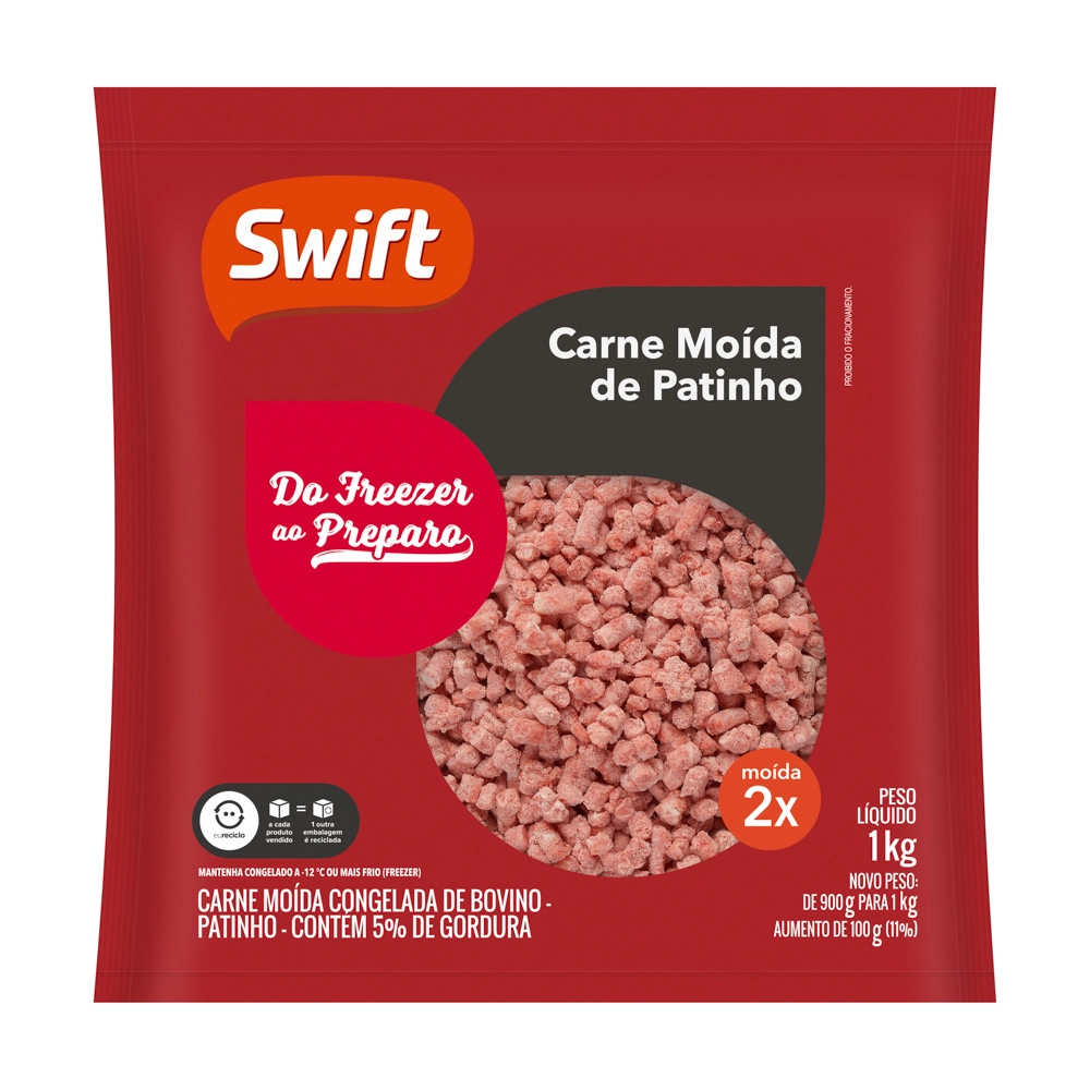 Carne Moida De Patinho Swift 1kg