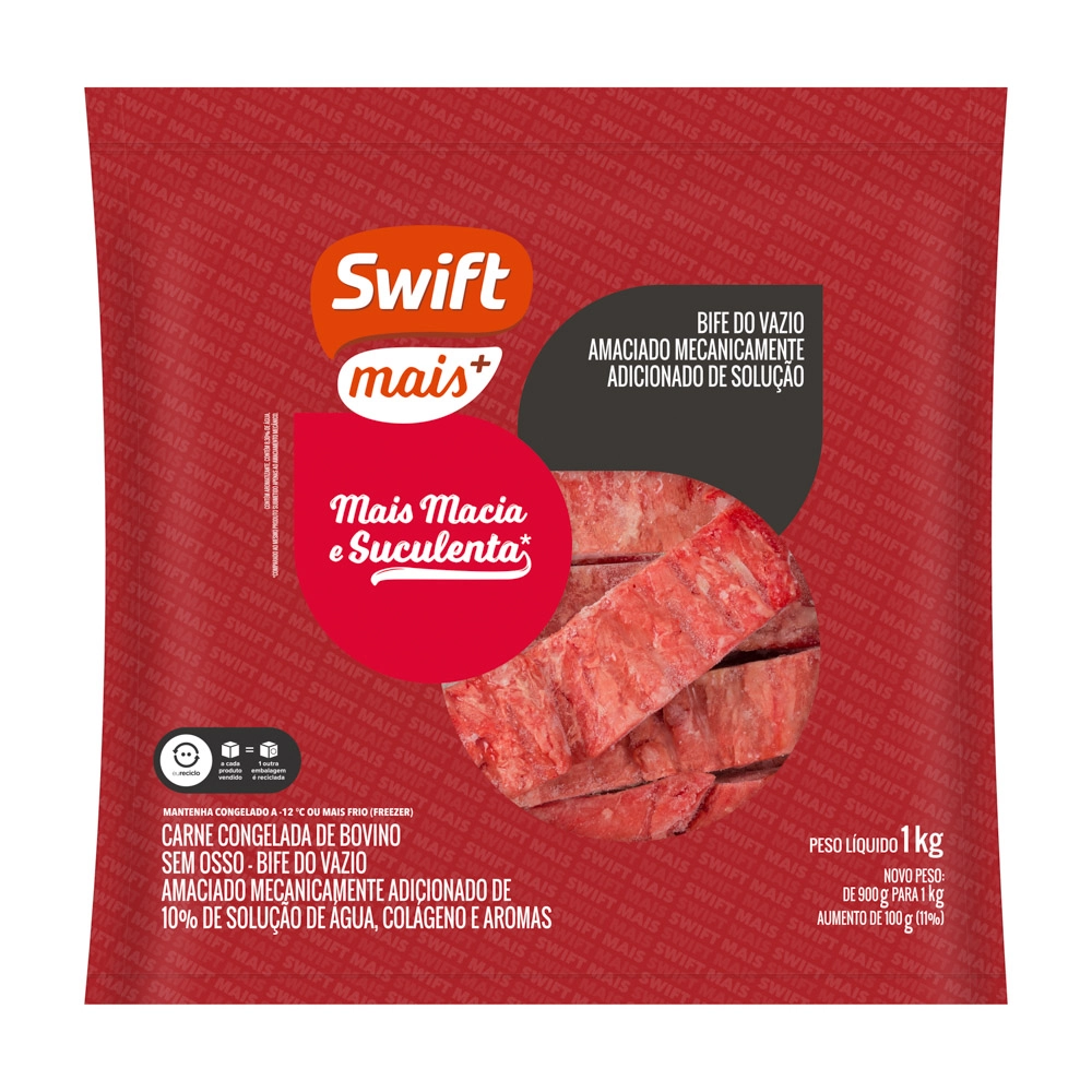 Bife Do Vazio Bov Swift Mais 1kg