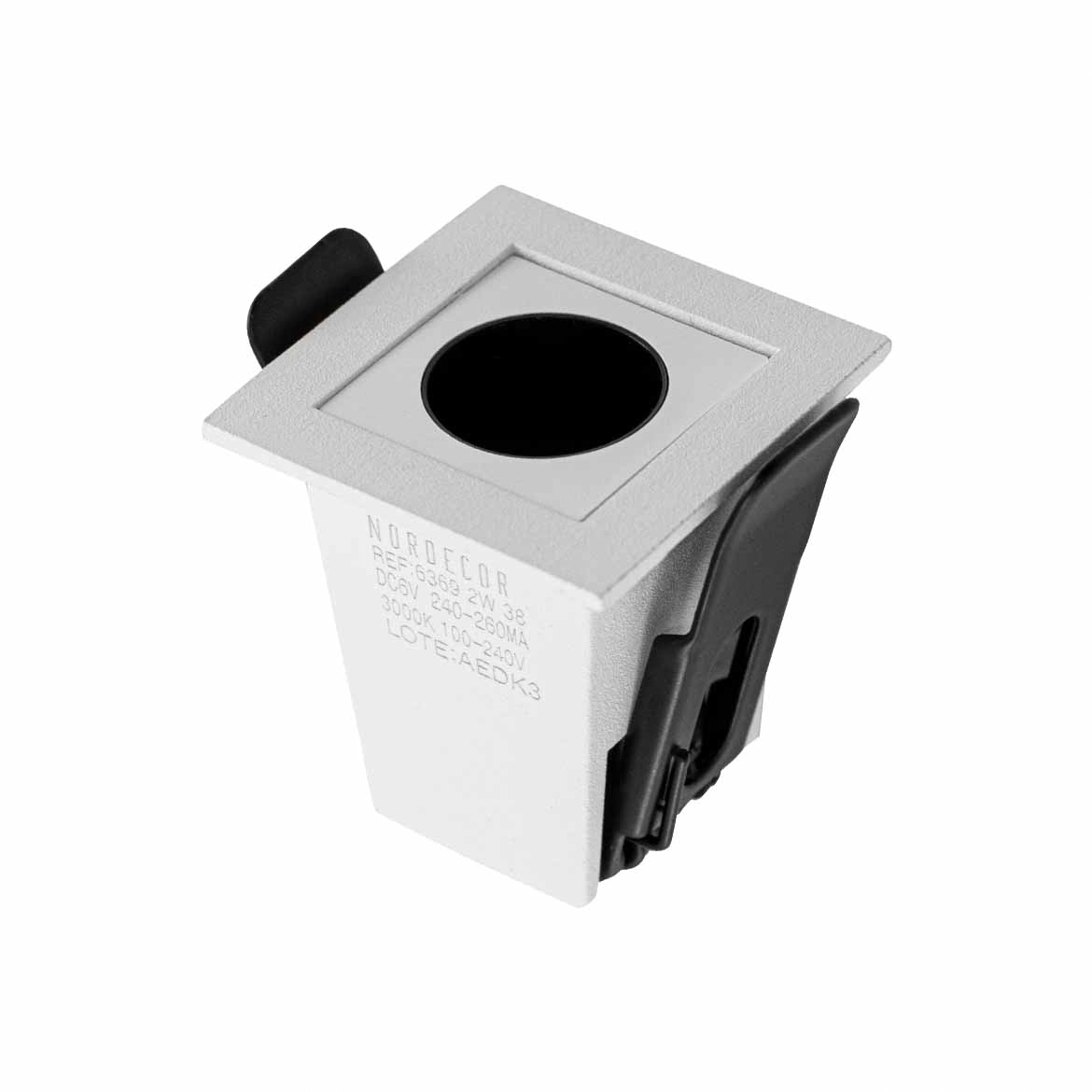 Spot Downlight Powerus Embutir 38° Led 2w Br. Quente Nordecor St2992