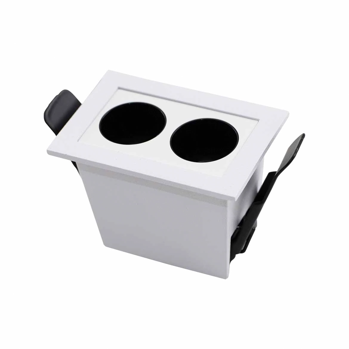 Spot Duplo Downlight Powerus Embutir 38° Led 4w Br. Quente Nordecor St2990