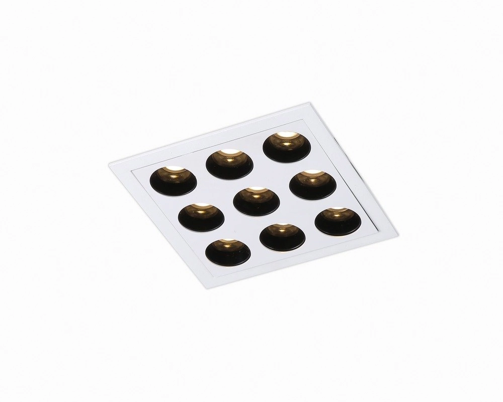 Spot Downlight Led De Embutir Powerus 9 Leds 18w Nordecor Branco