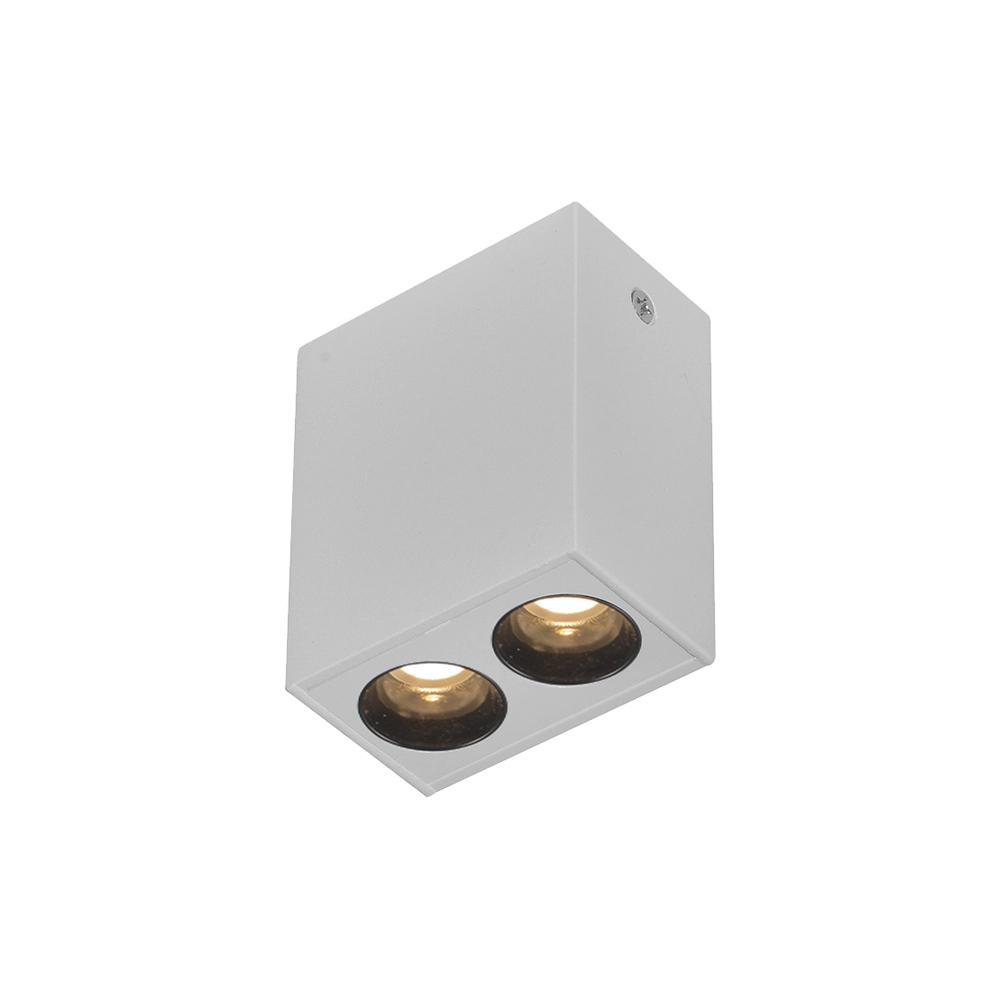 Spot De Sobrepor Nordecor Powerus Led 4w Bivolt Branco 3000k Luz Amarela