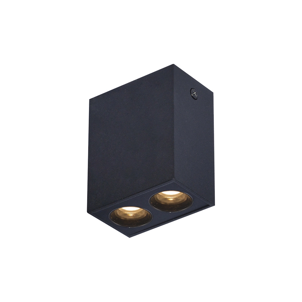 Spot De Sobrepor Nordecor Powerus Led 4w Bivolt Preto 3000k Luz Amarela