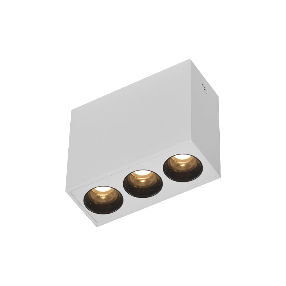 Spot De Sobrepor Nordecor Powerus Led 6w Bivolt Branco 3000k Luz Amarela