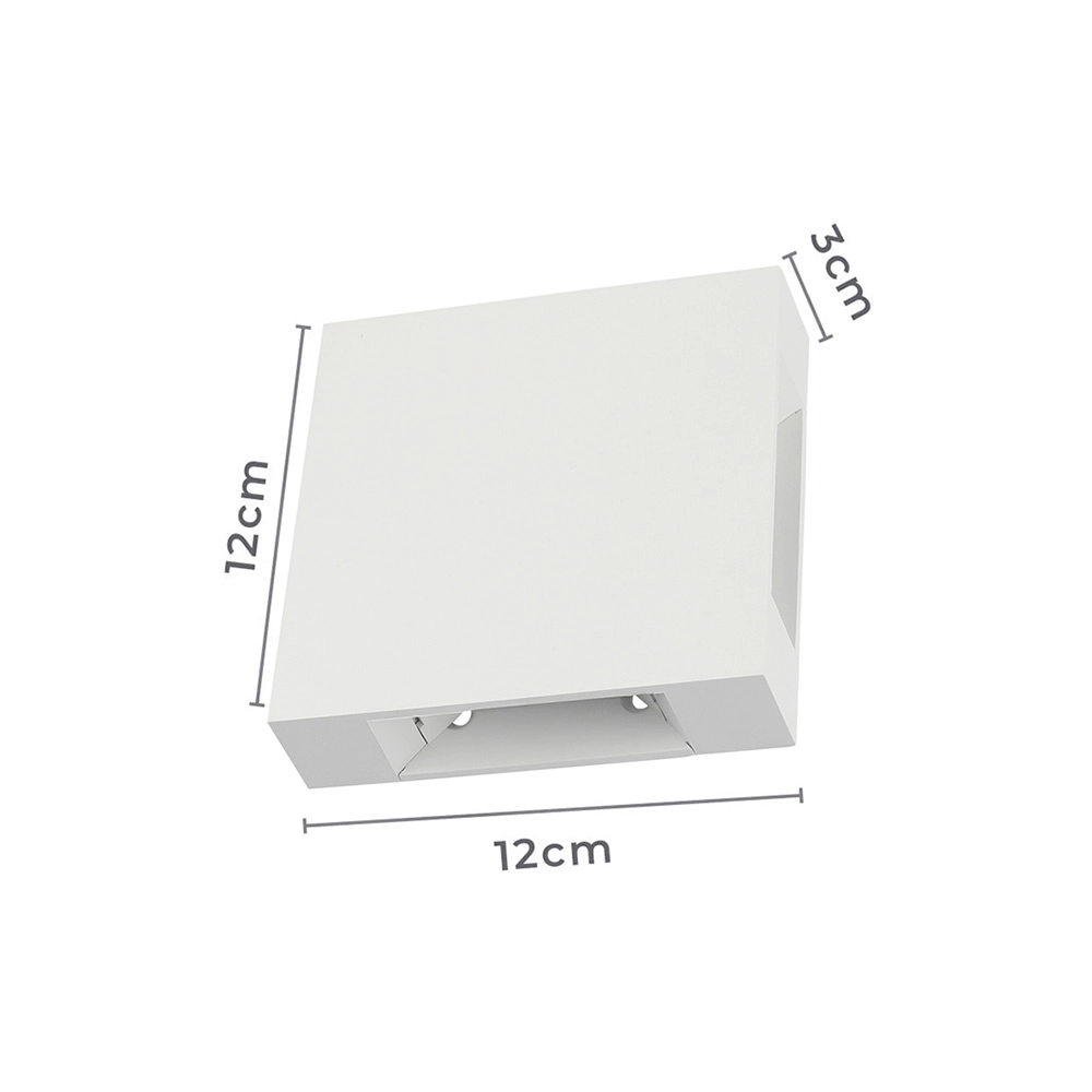 Arandela Nordecor Niere 16w Led Bivolt Branco 3000k Luz Amarela 2661