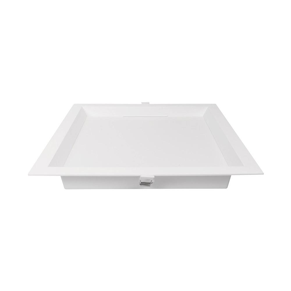 Painel De Led Nordecor Quadrado Kais De Embutir Recuado 24w Bivolt Branco 6500k Luz Branca 4196