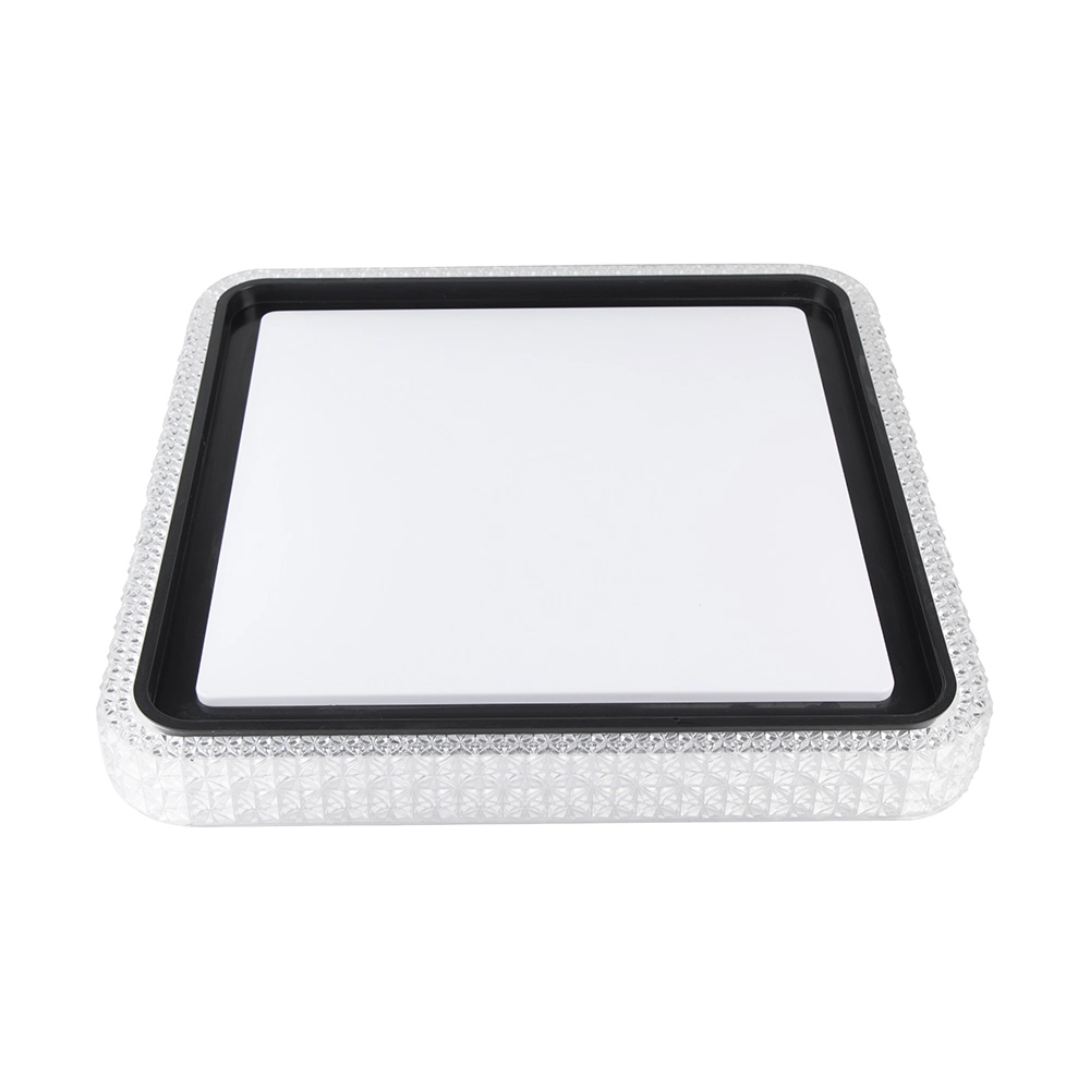 Plafon Nordecor Kenle 2667 Quadrado Led Bivolt Preto Preto 2667