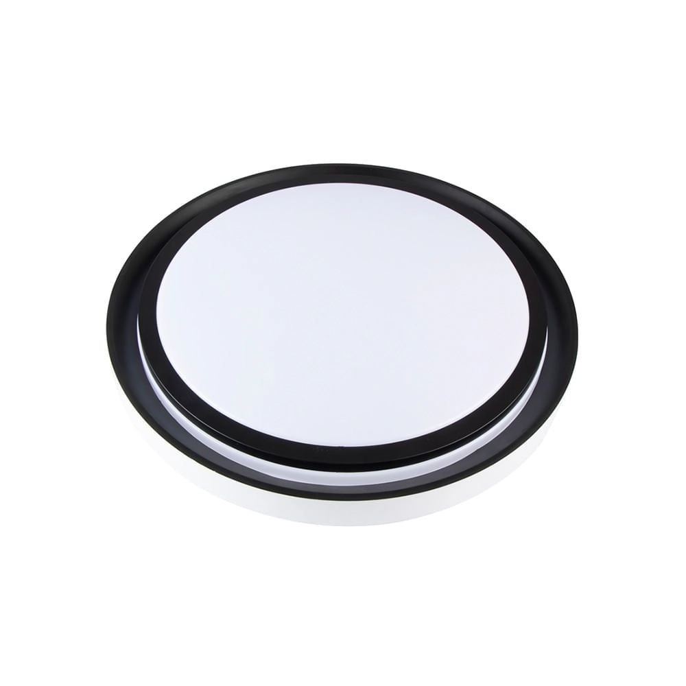 Plafon Nordecor Zony Redondo 2670 Led Bivolt Preto Ajustável