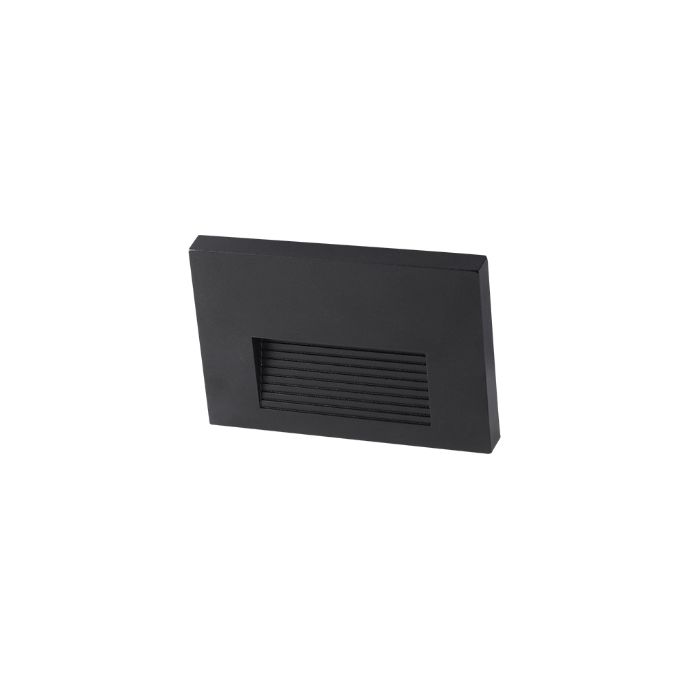Balizador Nordecor Maja Sobrepor Led Bivolt Preto 3000k Luz Amarela 2709