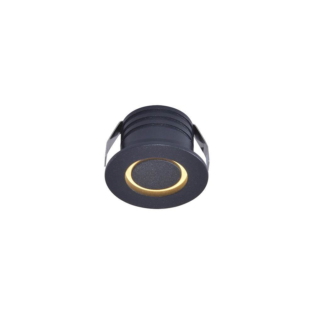 Spot De Embutir Nordecor Nobi Mini Led 3w Bivolt Preto 3000k Luz Amarela