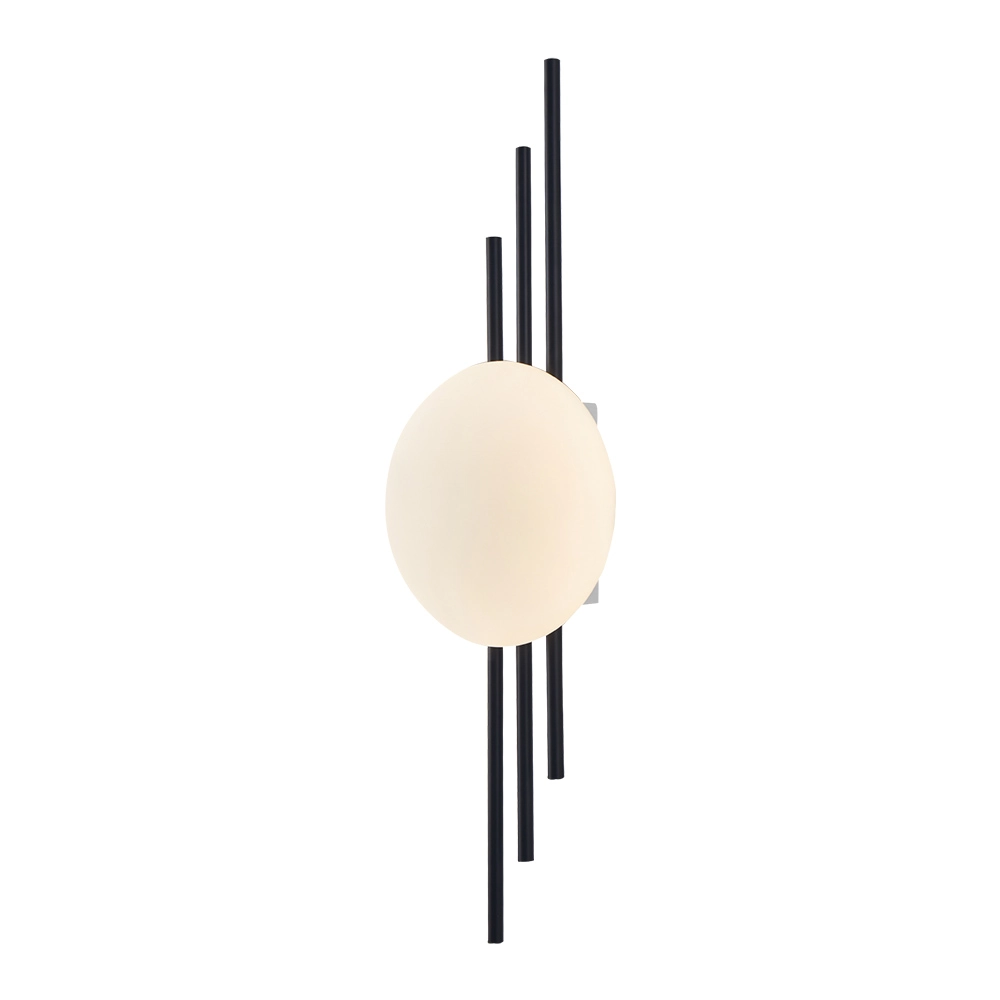 Arandela Nordecor Cami Led Bivolt Preto 3000k Luz Amarela 2722