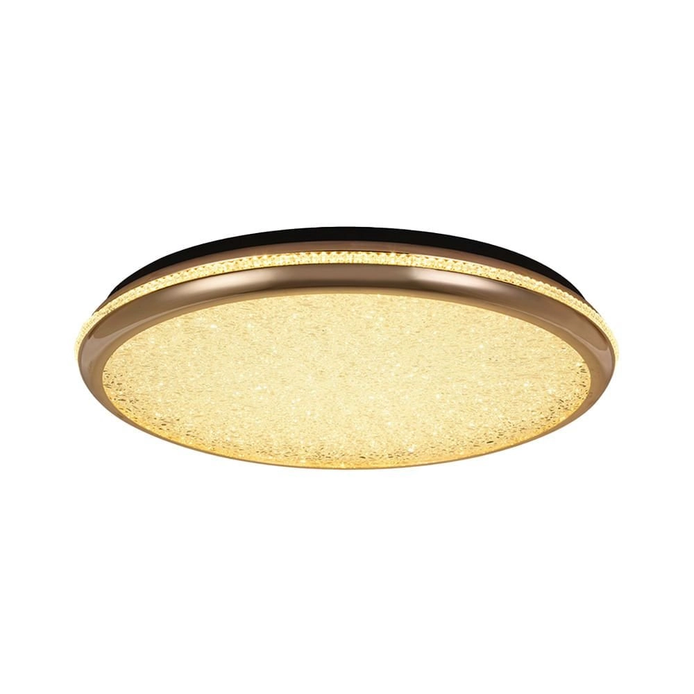 Plafon Nordecor Zova 2745 58cm Led Bivolt Ouro Brilho 3000k