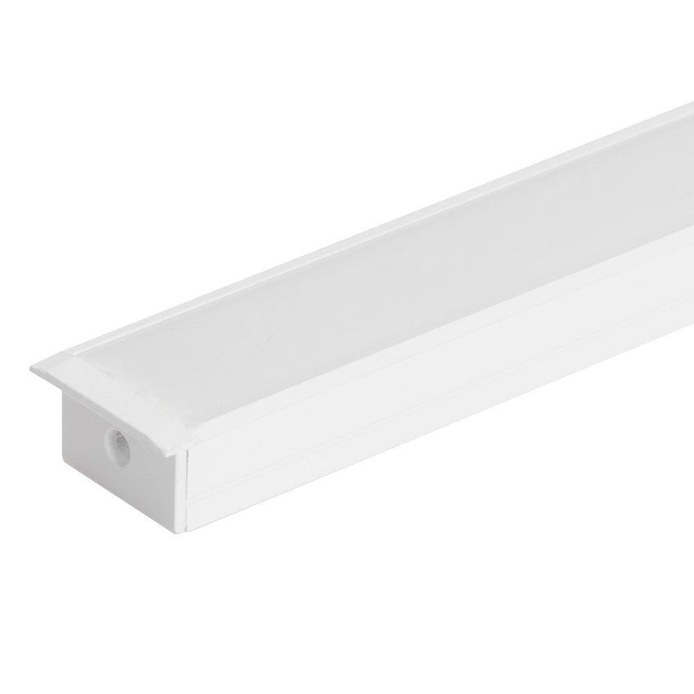 Perfil De Embutir Para Fita Led Nordecor 27mm Branco - 3 Metros