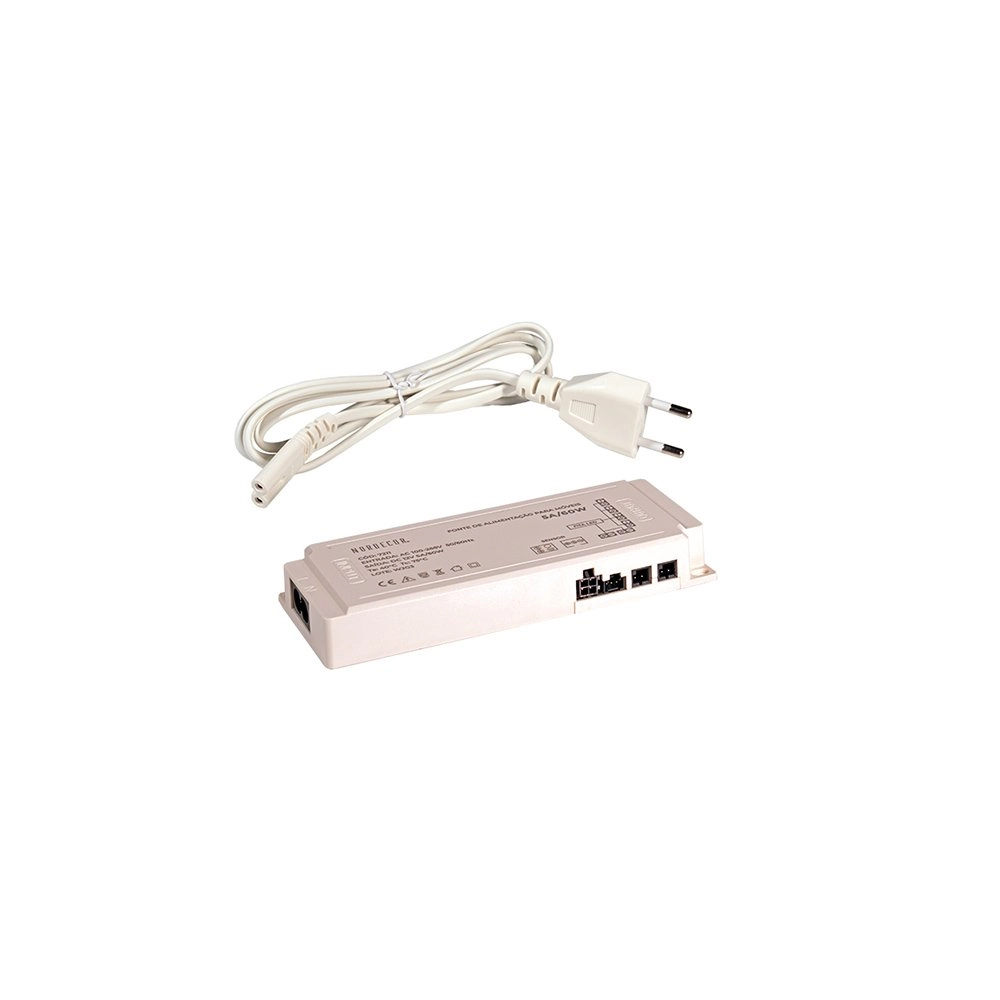 Fonte De Alimentação Para Móveis Nordecor 12v 5a / 60w Bivolt