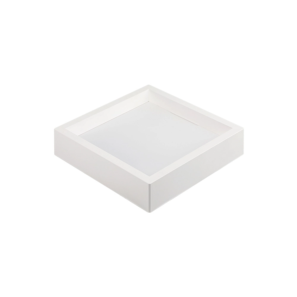 Painel De Led Nordecor Quadrado Kais De Sobrepor Recuado 18w Bivolt Branco 6500k Luz Branca 4248