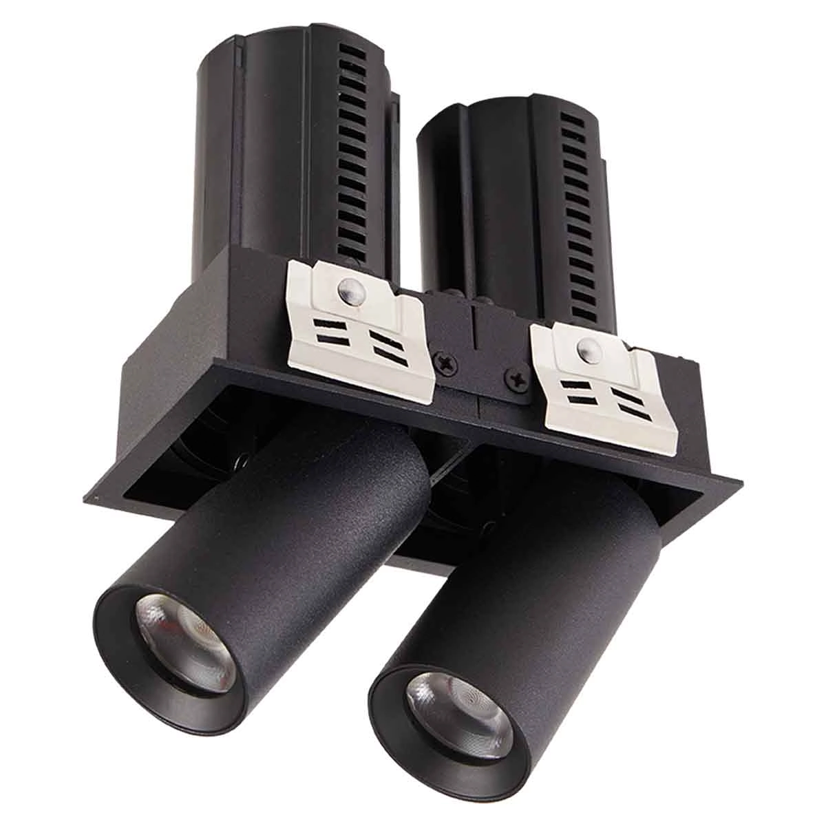 Spot Led Duplo De Embutir Aiva 14w 2700k 6482 Nordecor St3056
