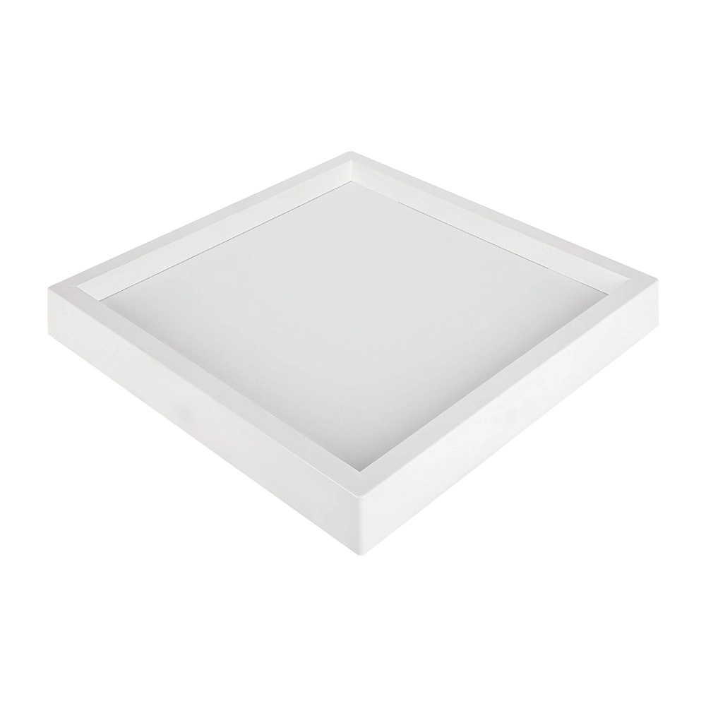 Painel De Led Nordecor Quadrado Kais De Sobrepor Recuado 36w Bivolt Branco 3000k Luz Amarela 4267