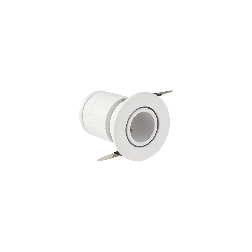 Spot De Embutir Nordecor Lun Redondo Led Alto Irc 90 3w Bivolt Branco 2700k Luz Amarela 6502